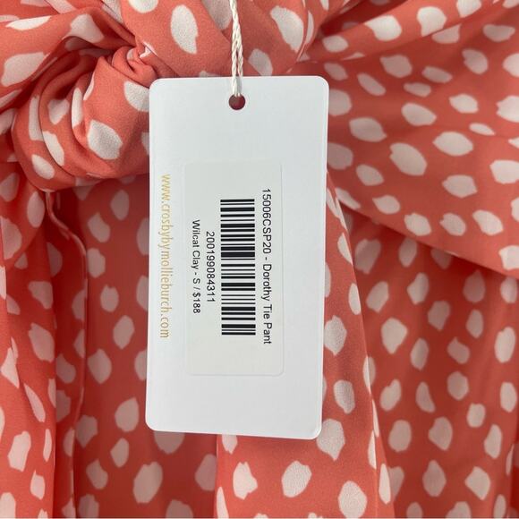 CROSBY BY MOLLIE BURCH Dorothy Pants Small Cropped Wilcat Clay Retail $188 NWT - Picture 5 of 16